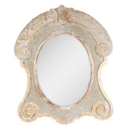 [52S266] Wall Mirror Brown, Beige, Grey 69x3x84 cm