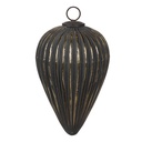 Boule de Noël Noir Couleur argent Ø 15x26 cm