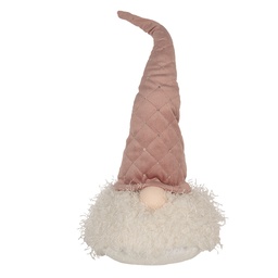 [65243] Image de décoration gnome avec LED Rosa 20x20x44 cm/ 2xCR2032