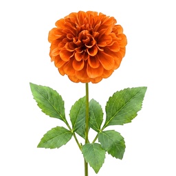 [6PL0435O] Decorative Artificial Branch with flowers Orange Green 65 cm