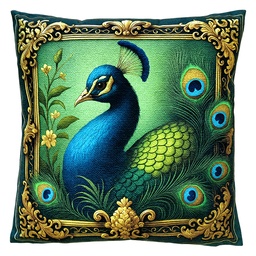 [KG023.200] Cuscino imbottito Verde Blu 45x45x4 cm