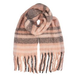[JZSC0850] Schal Damen Rosa Grau 50x180 cm