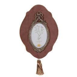 [2F1083] Cornice Foto Rosa Color oro 22x2x31 cm / 10x15 cm
