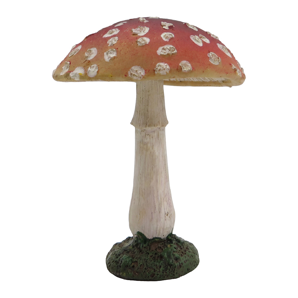Decoration Mushroom Red White Ø 7x10 cm