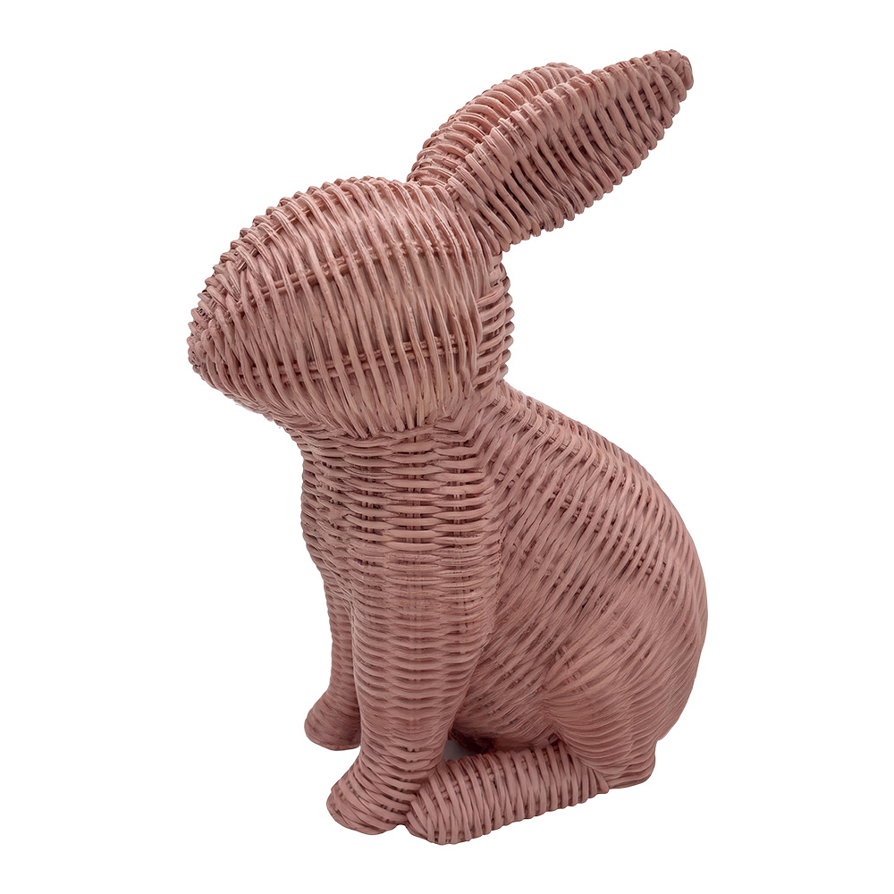 Décoration Lapin Rose 17x10x21 cm