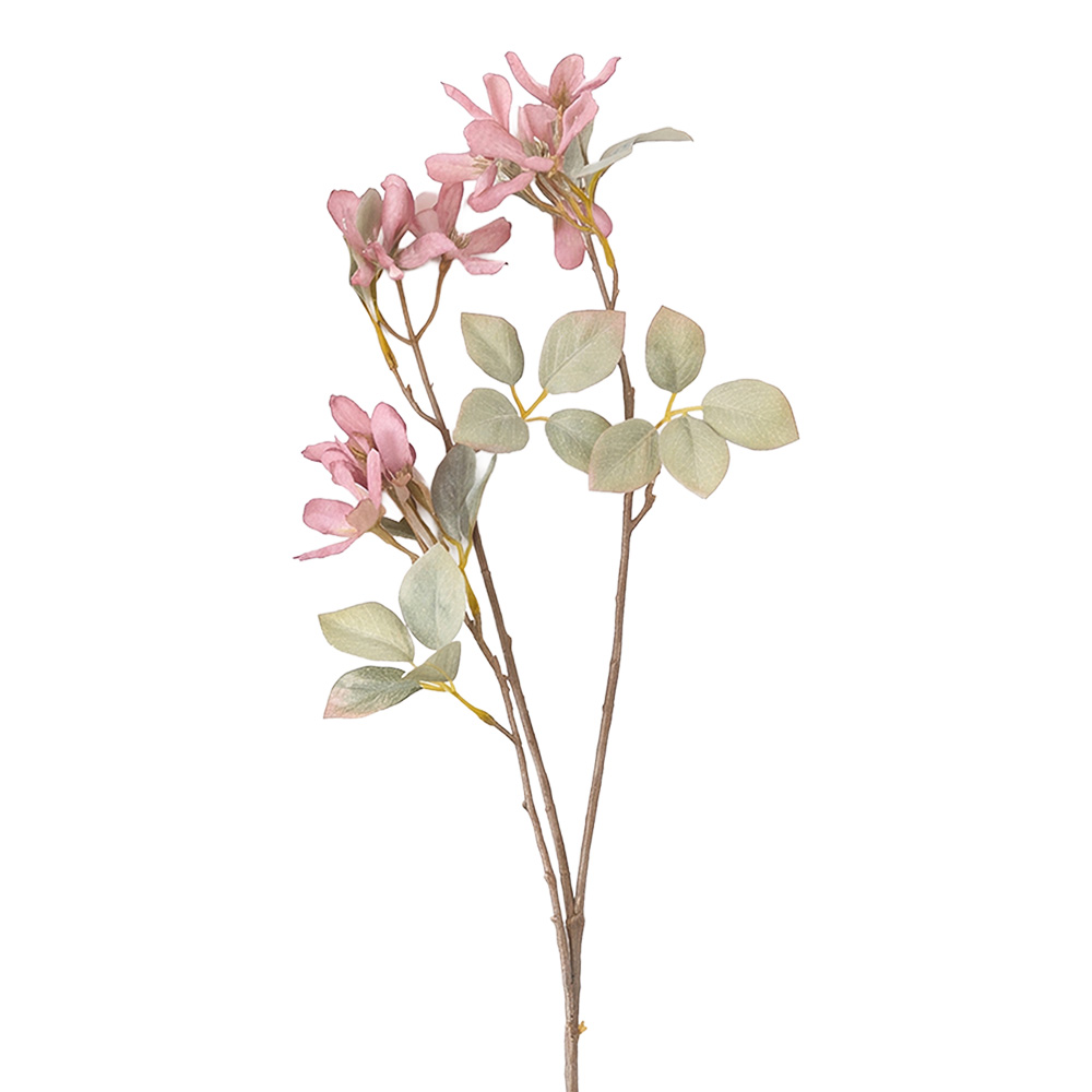Decorative branch with flowers Pink 61 cm