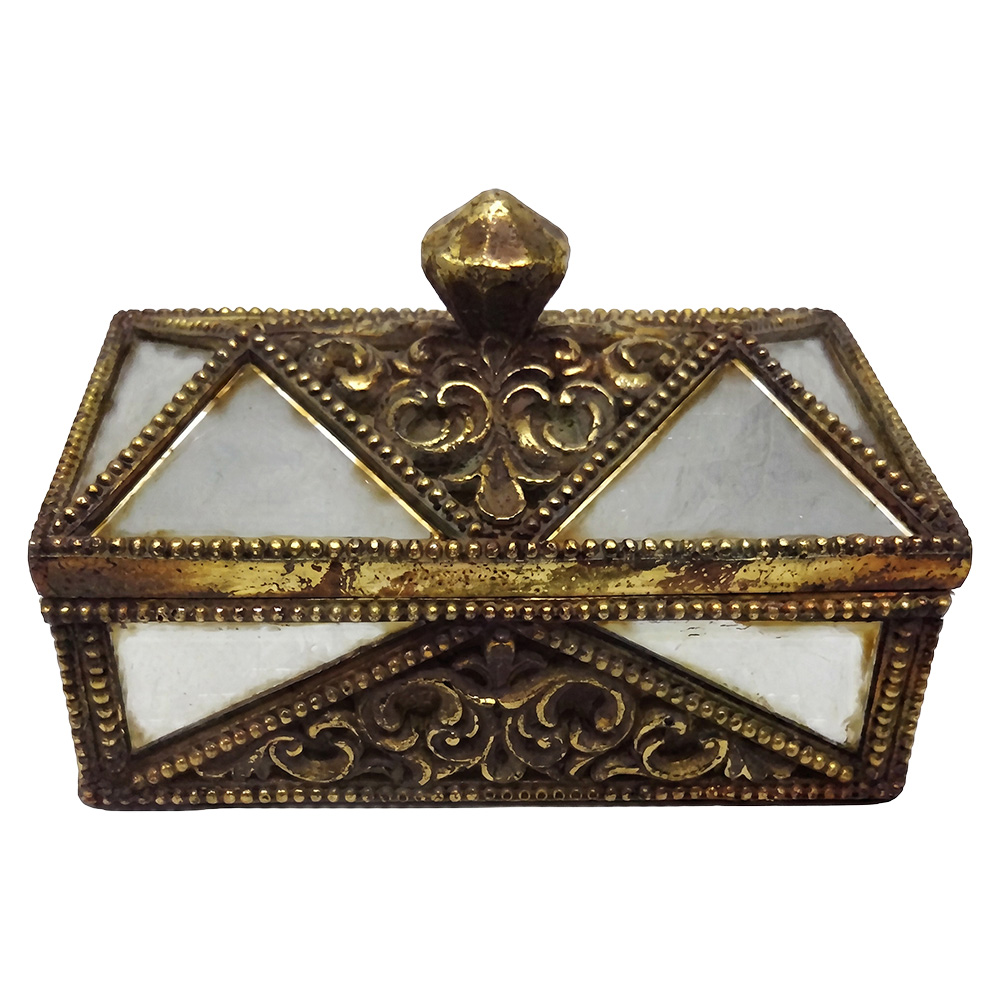 Scatola di gioielli Oro 17x11x10 cm