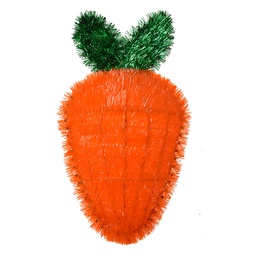 [65507] Muro Decorazione Carota Arancio Verde 20x3x37 cm
