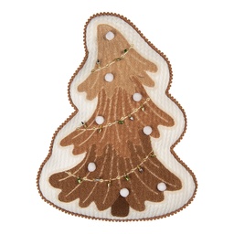 [KG035.040] Coussin rempli Marron Beige 33x40x4 cm