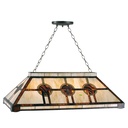Suspension Tiffany Beige, Marron 92x47x30/126 cm E27/max 3x60W