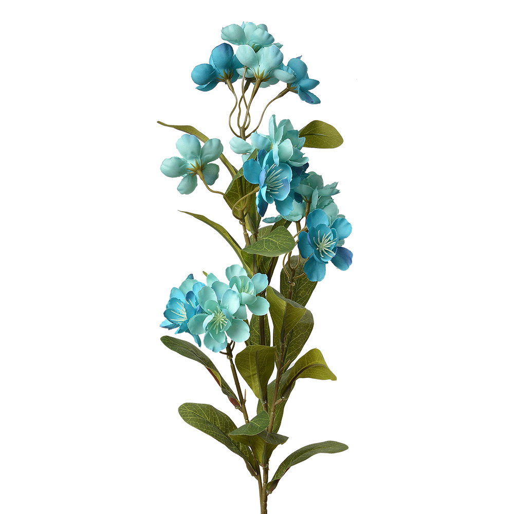 Decoratie tak met bloemen 18x10x70 cm