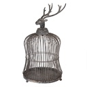 Decorative Bird Cage Grey Ø 26x50 cm