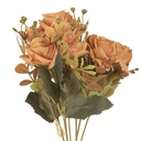 Branche de décoration avec fleurs Orange Vert 12x10x29 cm