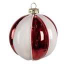 Boule de Noël Rouge Blanc Ø 8x8 cm