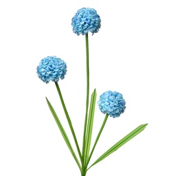[5PL0132BL] Decorative Artificial Branch with flowers Blue Green 12x8x84 cm