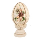 Statua Decorativa Uovo Beige Ø 20x39 cm