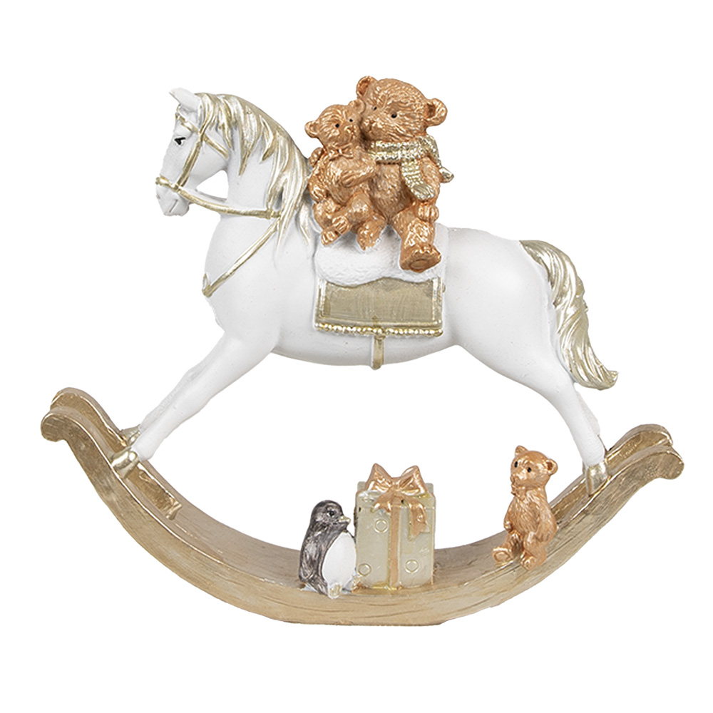 Decoratie hobbelpaard 18x4x15 cm