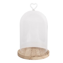 [6GL5360] Campana di Vetro Trasparente Ø 14x22 cm