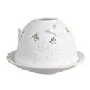Tealight Holder White Ø 12x8 cm
