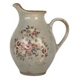 [6CE2234M] Pichet décoratif Gris 21x16x24 cm