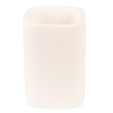 Porta Spazzolini da Denti Bianco 7x7x10 cm