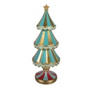 Weihnachtsdeko Weihnachtsbaum Grün Goldfarbig Ø 17x46 cm