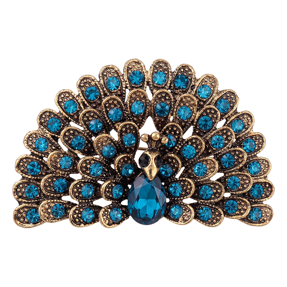 Broche blauw