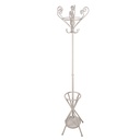 Standing Coat Rack White 50x50x180 cm