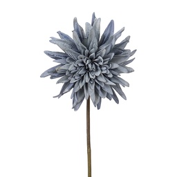 [6PL0439BL] Decorative branch with flowers Blue 50 cm
