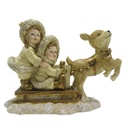 Buste de décoration Enfants Or 16x7x12 cm