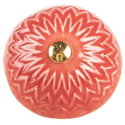 [66273] Poignée de porte Rouge Beige Ø 4x3 cm / S3 cm