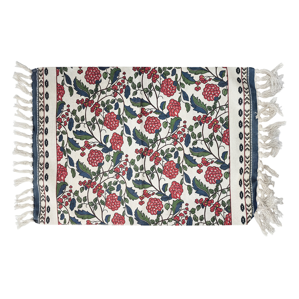 Floor mat Beige Red 60x90 cm