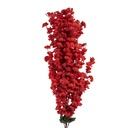 Deko Ast mit Blumen Rot Grün 15x10x100 cm
