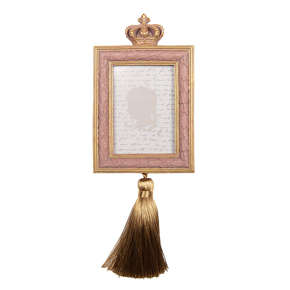 Bilderrahmen Rosa Goldfarbig 9x2x25 cm / 6x9 cm