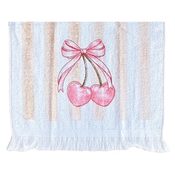[CT045] Serviette d'invité Blanc Rose 40x66 cm