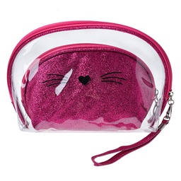 [JZSET0002F] Trousse de toilette pour femmes Rose (set 2) 24x15 / 19x12 cm