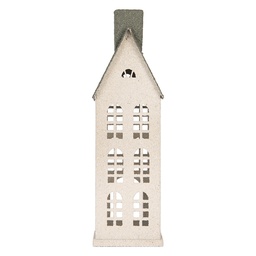 [6Y6072] Decoration House White Green 17x8x38 cm