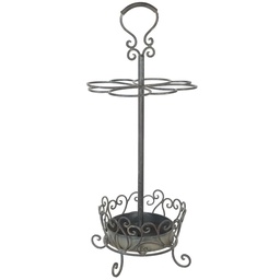 [5Y0026] Umbrella Stand Grey Ø 30x68 cm
