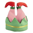 Cappello di babbo natale Verde Rosso 30x33 cm