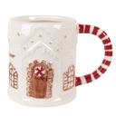 Tazza Bianco Marrone 14x10x11 cm / 400 ml