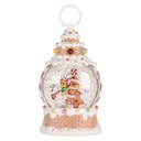 Palla di Neve con LED Bianco Rosso 13x8x22 cm / 3xAAA