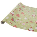 Carta regalo - rotolo (3) Verde Rosso 50x75 cm