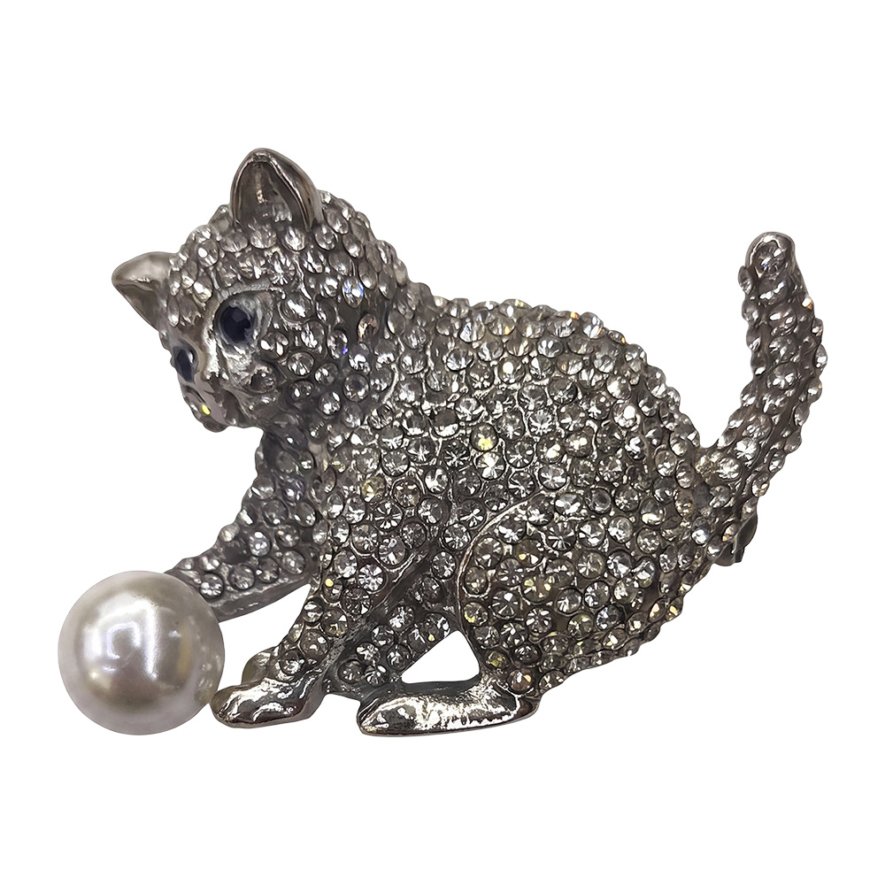 Broche zilverkleurig