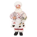 Weihnachtsdeko Weihnachtsmann Weiß Rot 15x10x28 cm