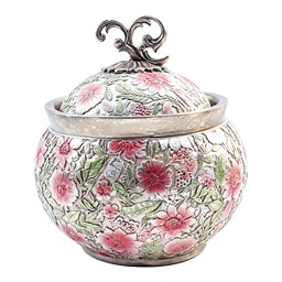[6PR6223] Decoratie pot met deksel Ø 23x25 cm