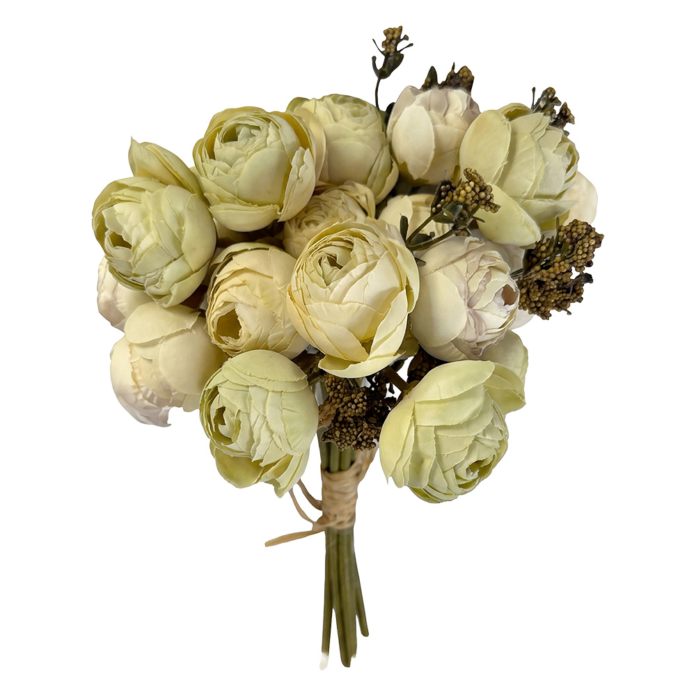 Kunstbloem bos rozen 29 cm