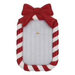 [2F1436] Cornice Foto Rosso Bianco 13x2x21 cm / 10x15 cm