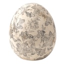 Deko Ei Grau, Beige Ø 14x16 cm