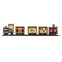 Lampada parete Tiffany Treno Rosso Verde 100x9x20 cm E14/max 5x7W
