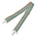 Bag strap Beige Green 5x140 cm